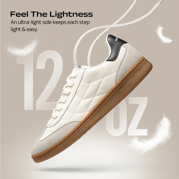 Men's Casual Breathable&Lightweight Fashion Sneaker - WHITE - 6