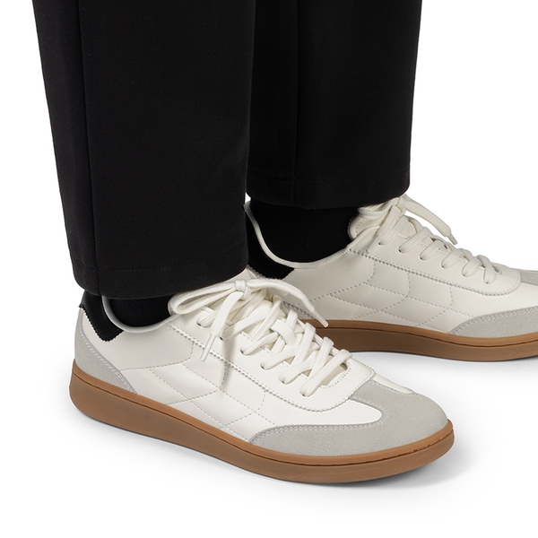 Men's Casual Breathable&Lightweight Fashion Sneaker - WHITE - 4