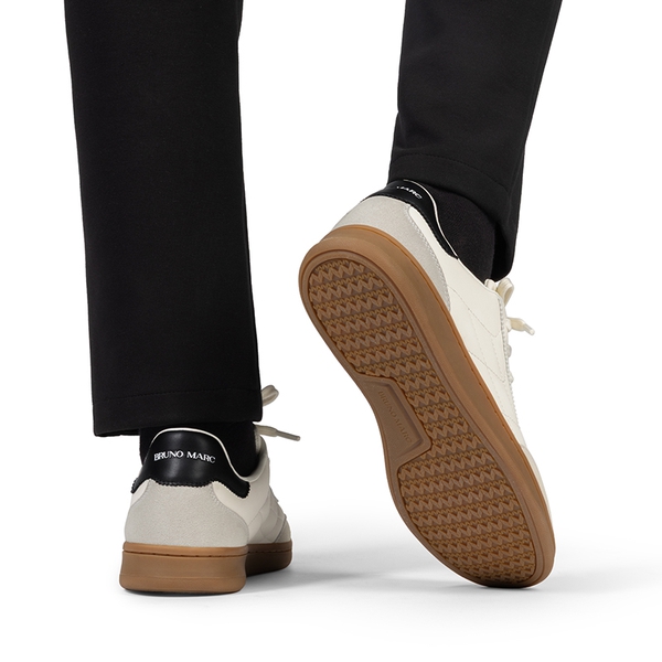 Men's Casual Breathable&Lightweight Fashion Sneaker - WHITE - 5