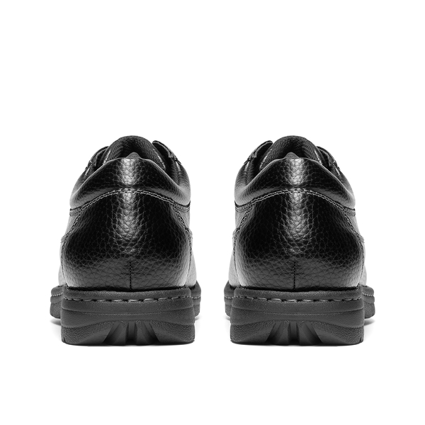 Men's Square Toe Dress Shoes Formal Business Oxfords - BLACK-LEATHER - 3