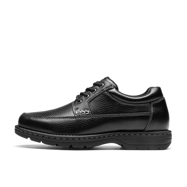 Men's Square Toe Dress Shoes Formal Business Oxfords - BLACK-LEATHER - 1