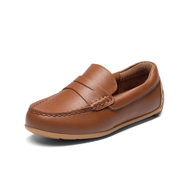 Boy's Dress Shoes,Slip-On Penny Loafers - BROWN -  0