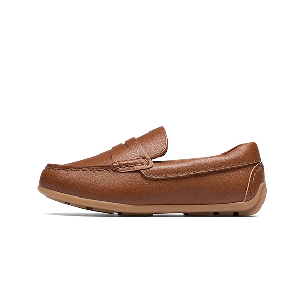 Boy's Dress Shoes,Slip-On Penny Loafers - BROWN - 1