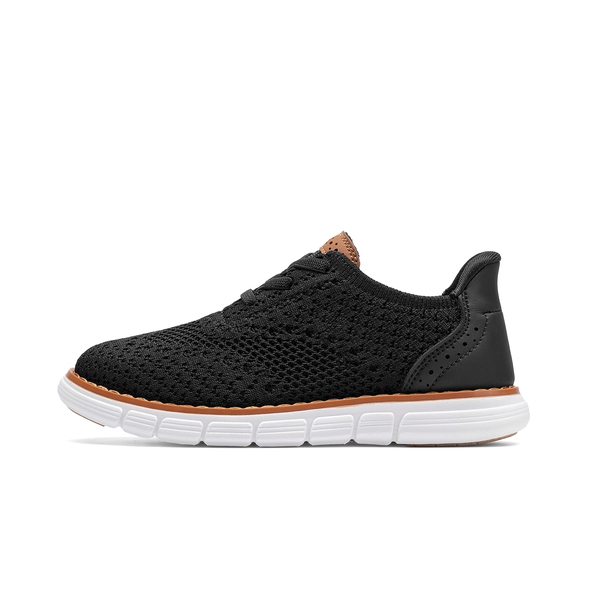 Boy's Mesh Dress Casual Oxford Sneaker - BLACK -  0