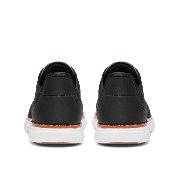 Boy's Mesh Dress Casual Oxford Sneaker - BLACK - 1