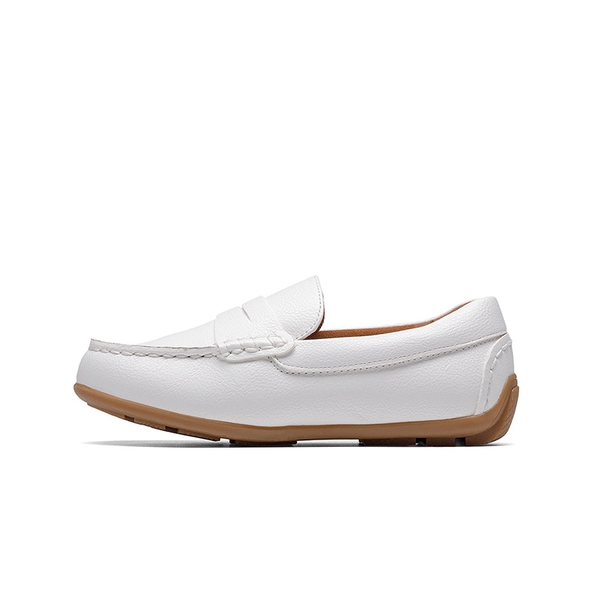 Boy's Dress Shoes,Slip-On Penny Loafers - WHITE - 1
