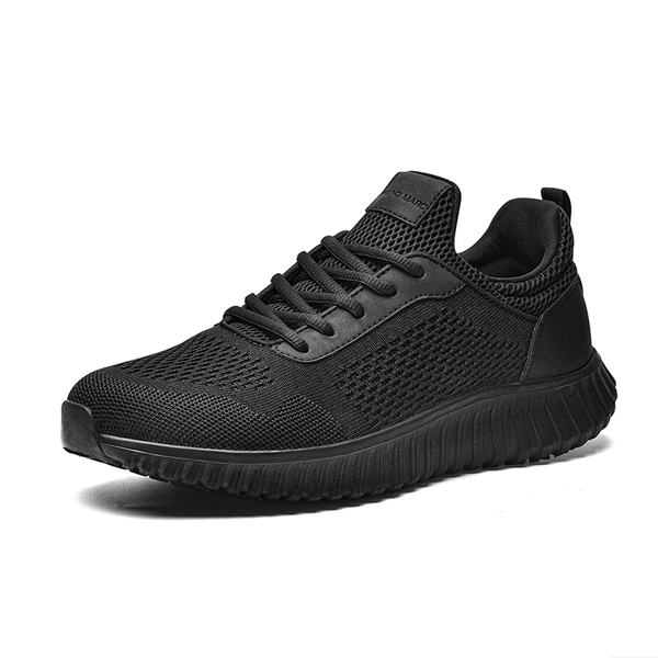 Men's Zapatos Trabajo Black & Lightweight Sneakers - BLACK -  0