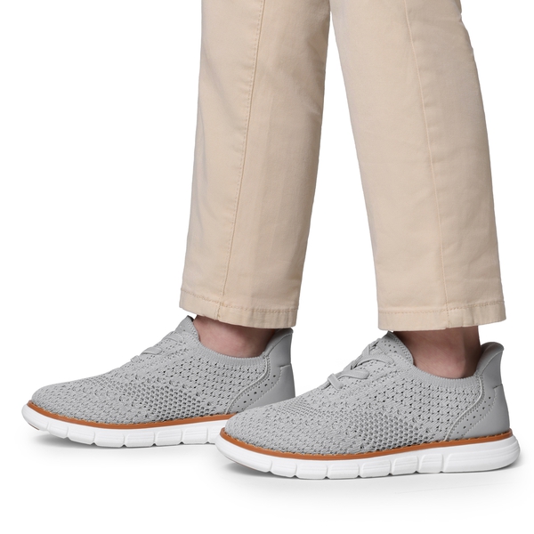 Boy's Mesh Dress Casual Oxford Sneaker - GREY - 3