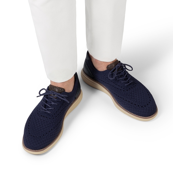 Men's Oxfords Classic Comfort Mesh Sneakers - DARK BLUE - 3