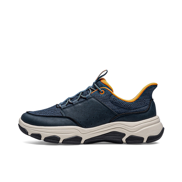 Men's Waterproof Wide Toe Box Slip-on Sneakers - BLUE - 1