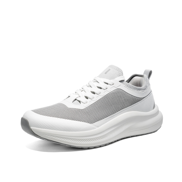 Men's Non Slip Lightweight Cushion Mesh Sneakers - WHITE -  0
