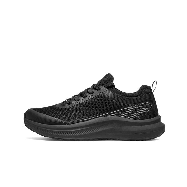 Men's Non Slip Lightweight Cushion Mesh Sneakers - ALL BLACK - 2