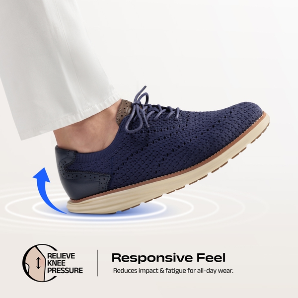 Men's Oxfords Classic Comfort Mesh Sneakers - DARK BLUE - 5