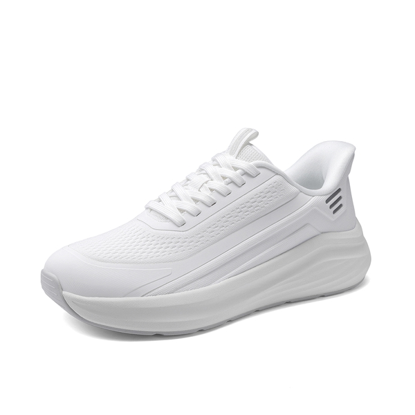 Men's Athletic Cushioning Comfortable Sneakers - WHITE -  0