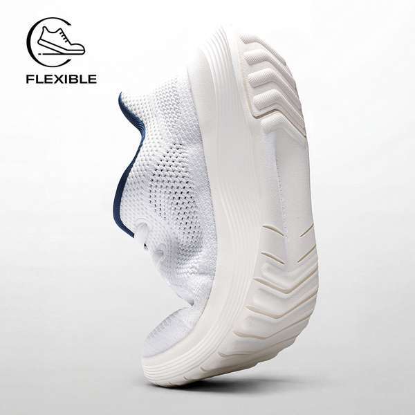 Men's Hands Free Slip-on Rommy Toe Comfortable Casual Sneakers - WHITE - 3