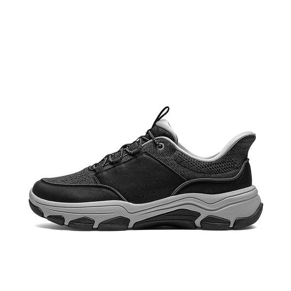 Men's Waterproof Wide Toe Box Slip-on Sneakers - BLACK - 1
