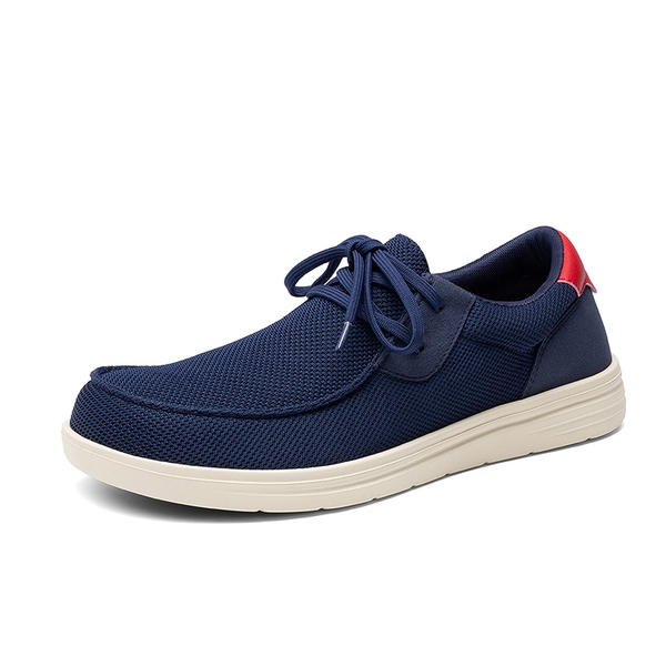 Men's Wide Toe Box Arch Support Loafers - DARK BLUE -  0