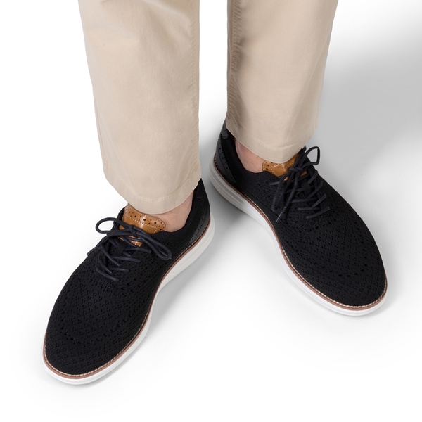 Men's Oxfords Classic Comfort Mesh Sneakers - BLACK - 3
