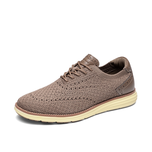 Men's Oxfords Classic Comfort Mesh Sneakers - LIGHT BROWN/COFFEE -  0