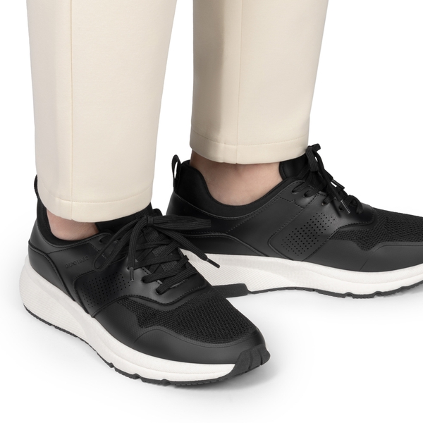 Men's Casual Dress Fashion Sneakers - BLACK - 5