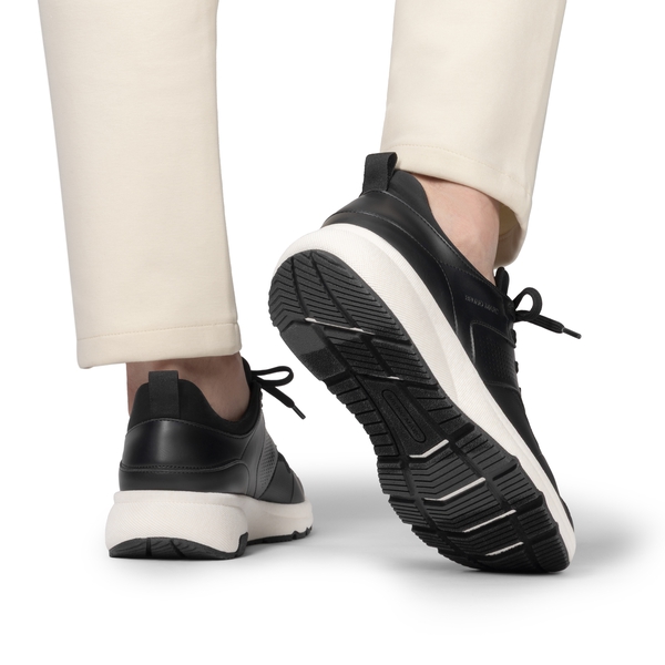 Men's Casual Dress Fashion Sneakers - BLACK - 4