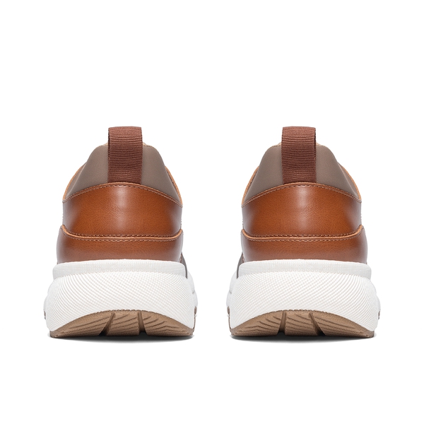 Men's Casual Dress Fashion Sneakers - BROWN/BEIGE - 2