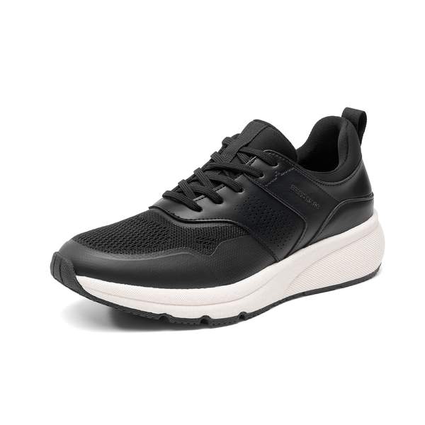 Men's Casual Dress Fashion Sneakers - BLACK -  0