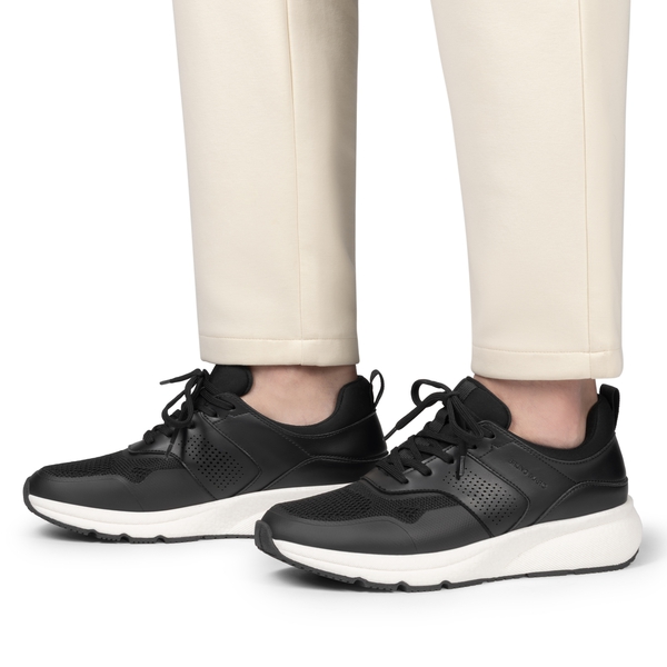 Men's Casual Dress Fashion Sneakers - BLACK - 6