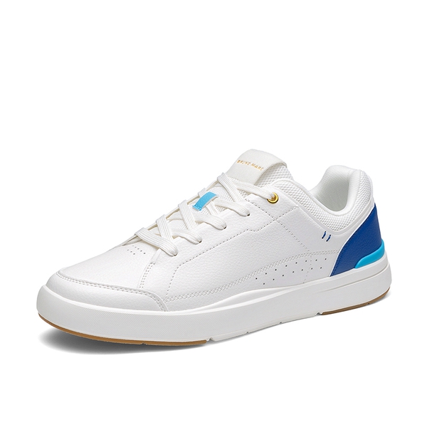 Men's Lightweight Non Slip Casual Dress Fashion Sneakers - WHITE/BLUE -  0