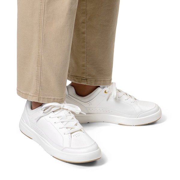 Men's Lightweight Non Slip Casual Dress Fashion Sneakers - WHITE - 4