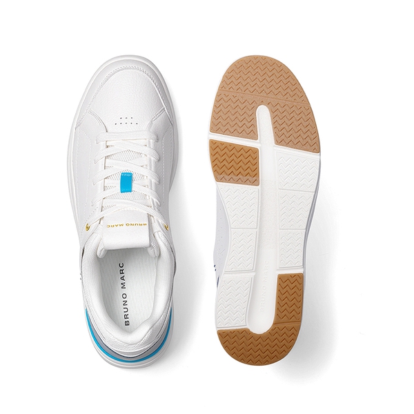 Men's Lightweight Non Slip Casual Dress Fashion Sneakers - WHITE/BLUE - 1