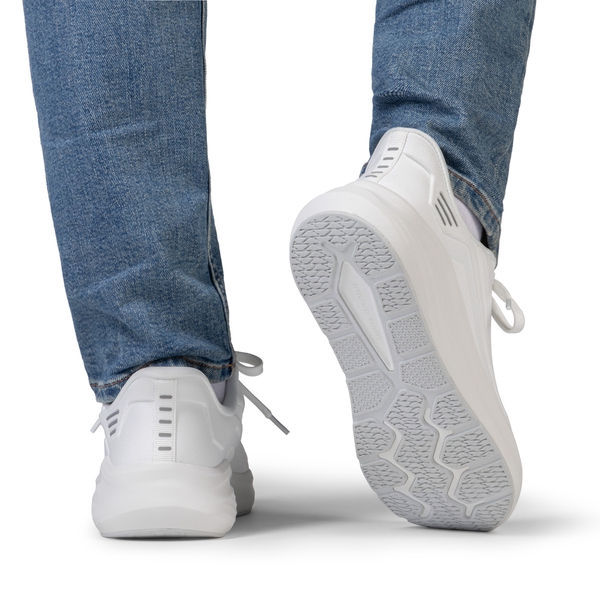 Men's Athletic Cushioning Comfortable Sneakers - WHITE - 4