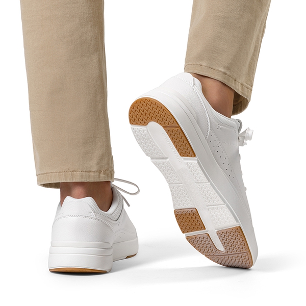 Men's Lightweight Non Slip Casual Dress Fashion Sneakers - WHITE - 5