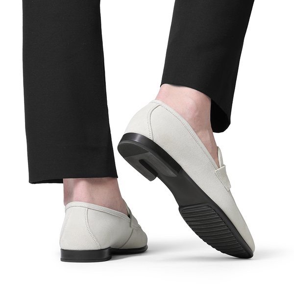 Men's Classic Suede Dress Loafers - SAND - 6