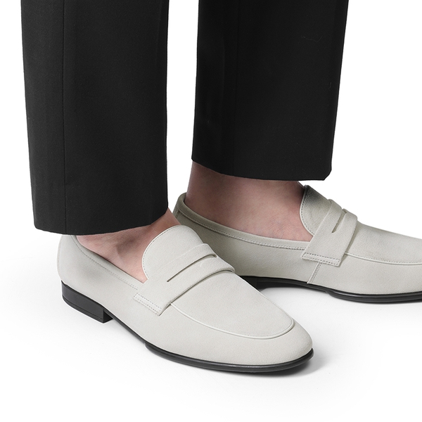 Men's Classic Suede Dress Loafers - SAND - 5