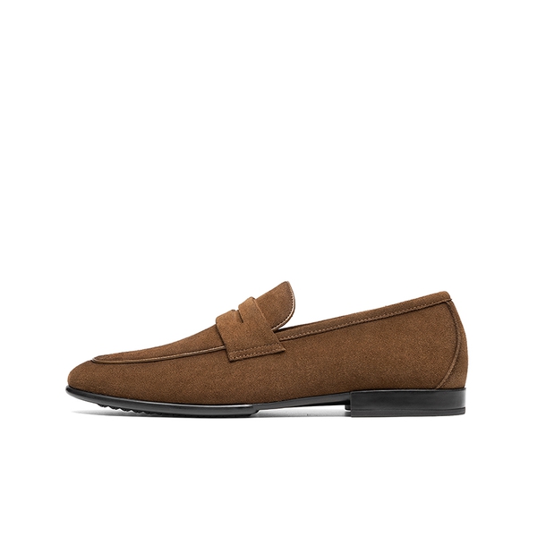 Men's Classic Suede Dress Loafers - TAN - 1