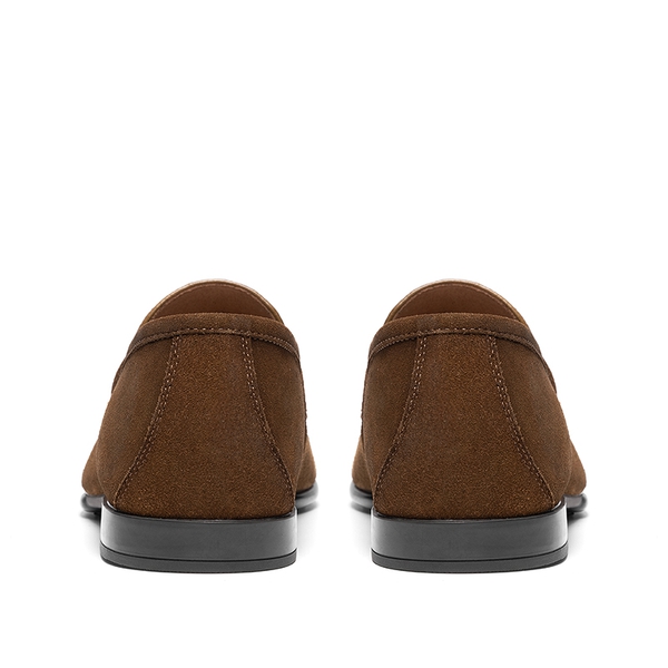 Men's Classic Suede Dress Loafers - TAN - 2