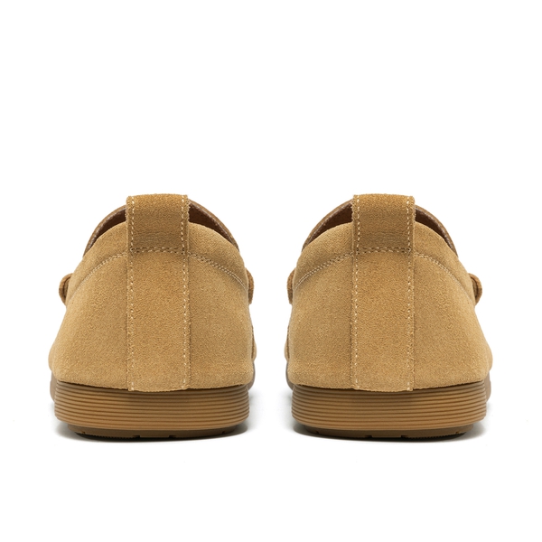 Men's Suede Casual Slip-on Loafers - CAMEL - 2