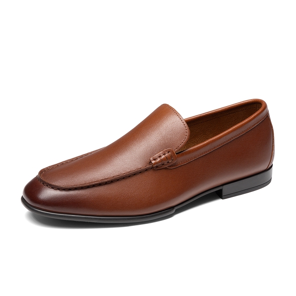 Men's Classic Suede Dress Loafers - BROWN -  0