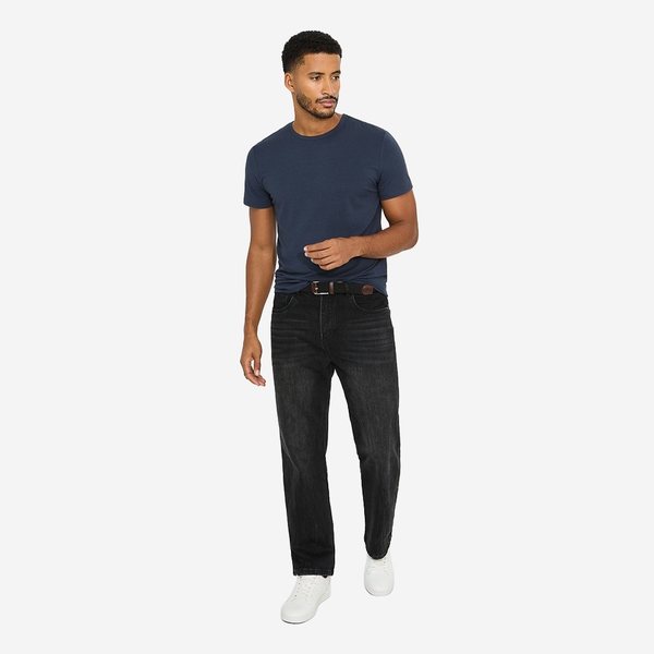 Men's Ultra-Soft Breathable Classic Crew Neck T-Shirt - DARK NAVY - 2