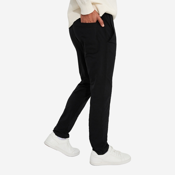 Men's Soft Smart Casual 4-Way Stretch Pants - BLACK - 4