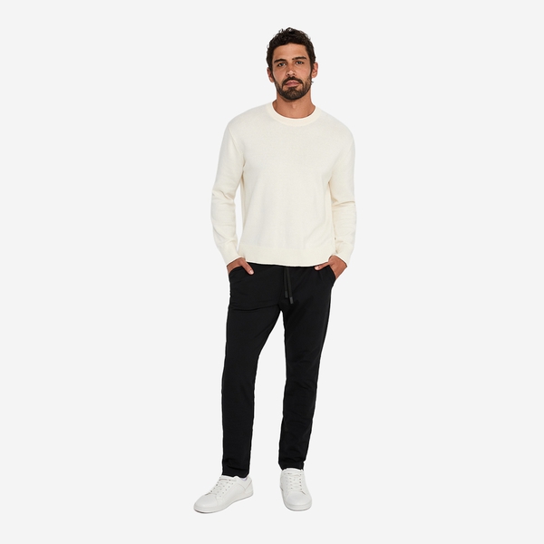 Men's Soft Smart Casual 4-Way Stretch Pants - BLACK - 1