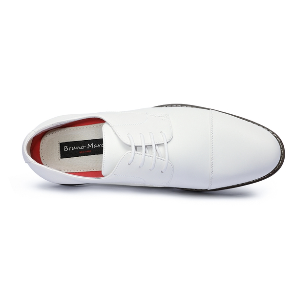 Men's Classic Cap-Toe Formal Oxford Shoes - WHITE - 3