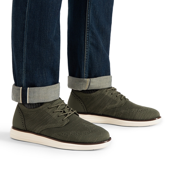 Men's KnitFlex Craft Mesh Lightweight Sneakers - GREEN - 7