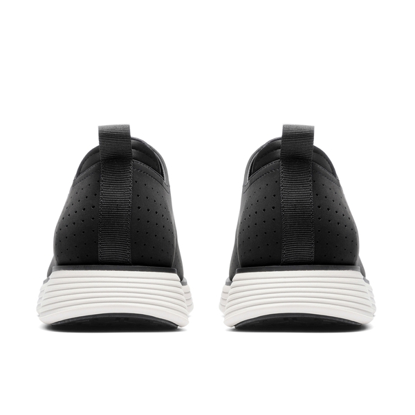 Men’s Smart Casual Oxford Style Sneakers - BLACK-NUBUCK - 3