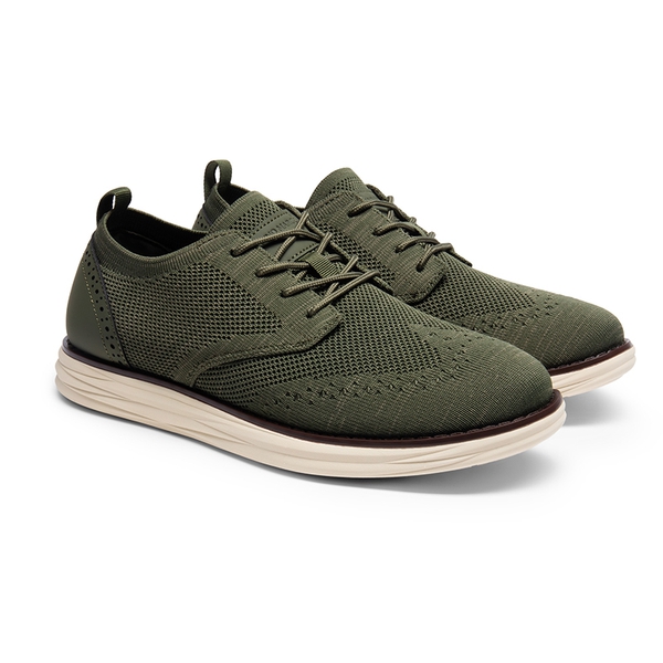 Men's KnitFlex Craft Mesh Lightweight Sneakers - GREEN - 4