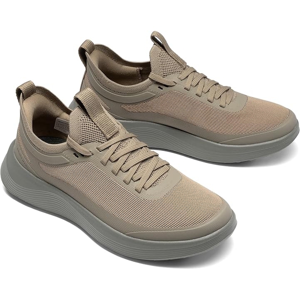 Men's Walking Breeze Mesh Breathable Lightweight Casual Sneakers - OLIVE - 3
