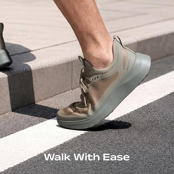 Men's Walking Breeze Mesh Breathable Lightweight Casual Sneakers - OLIVE - 5