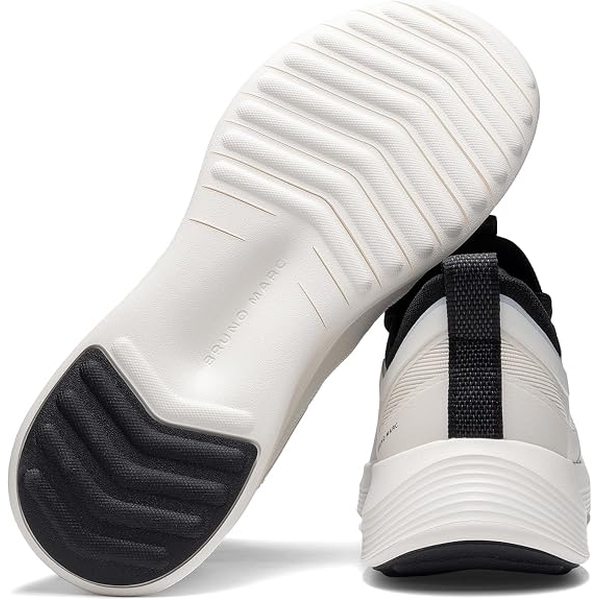 Men's Walking Breeze Mesh Breathable Lightweight Casual Sneakers - WHITE/BLACK - 4