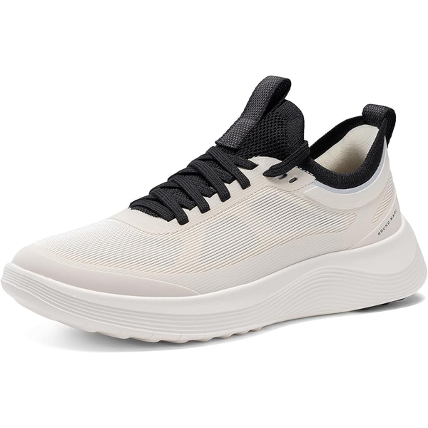 Men's Walking Breeze Mesh Breathable Lightweight Casual Sneakers - WHITE/BLACK -  0